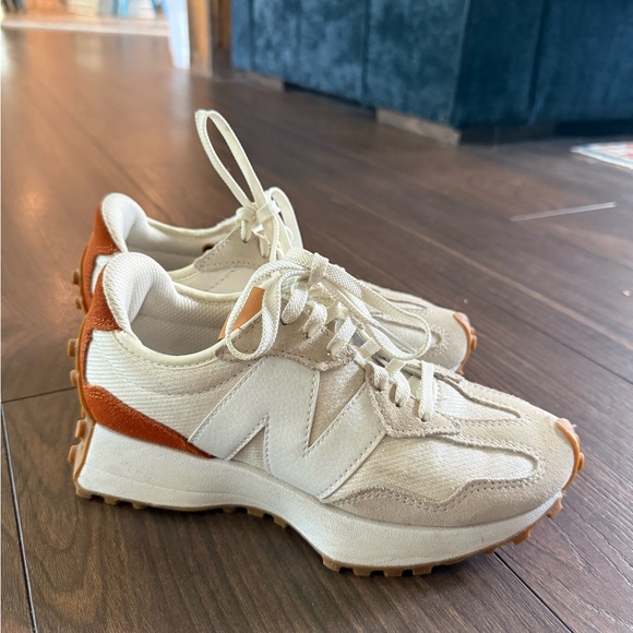 New Balance Shoes - New Balance Women's Cream & Rust Retro-Style Runner Sneakers